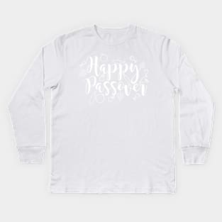 Happy Passover Holiday Kids Long Sleeve T-Shirt